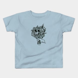 Flower skull Kids T-Shirt